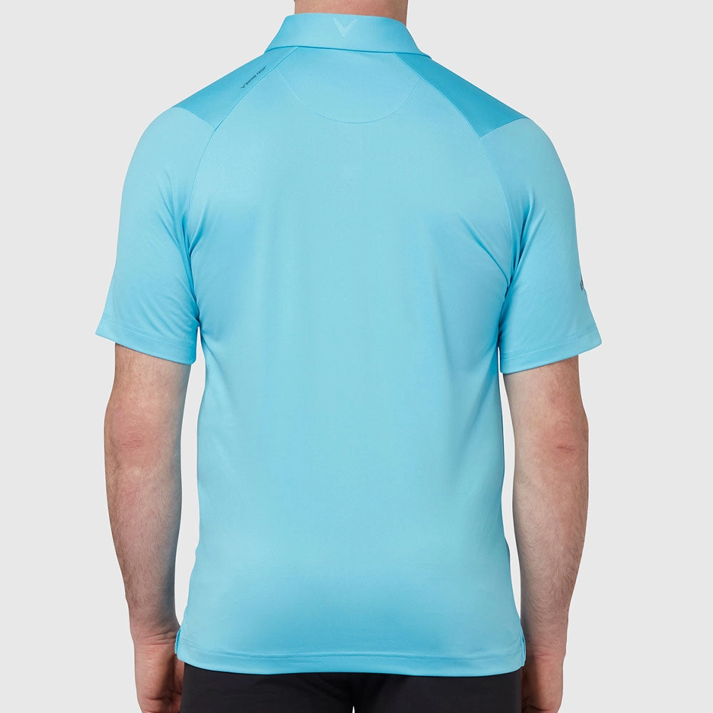 Quality Layer Callaway Swing Tech Solid Polo Shirt - Blue Grotto