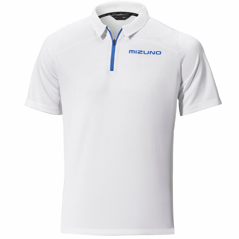 Anti Odor Treatment Mizuno Tech Polo Shirt - White