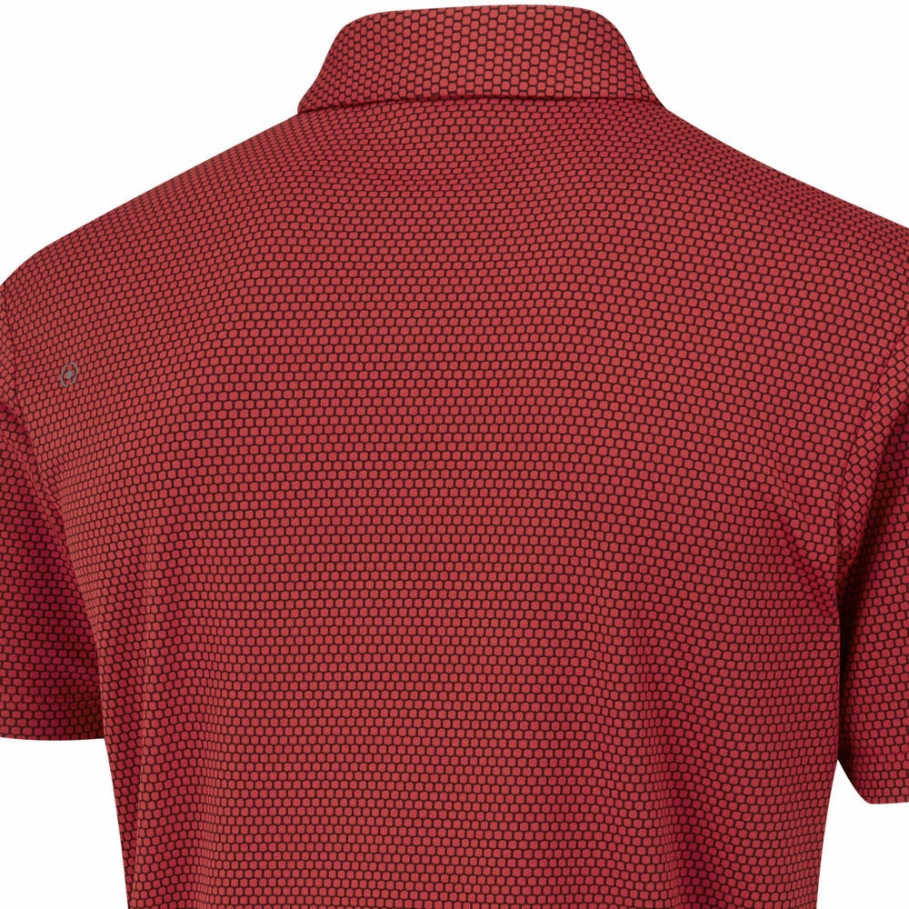Ping Halcyon Polo Shirt - Rich Red Multi Fashionable Fit