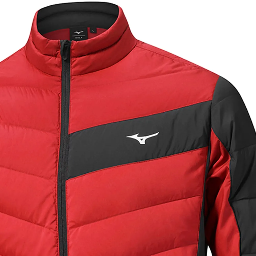Mizuno Breath Thermo Max Jacket - Red Thermal Insulation Layer Contrast Stitch