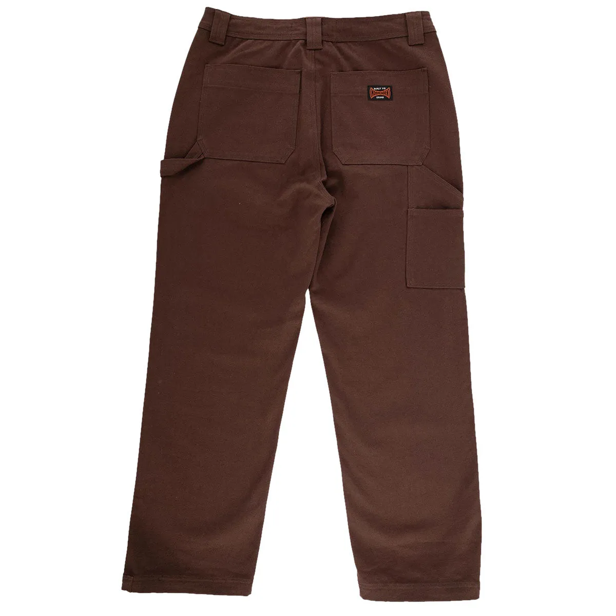 Independent Built To Grind Utility Pants - Chocolate ripstop fabric