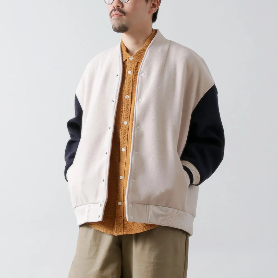 Glove Friendly Cuff Design KELEN / Collarless Egg Jacket