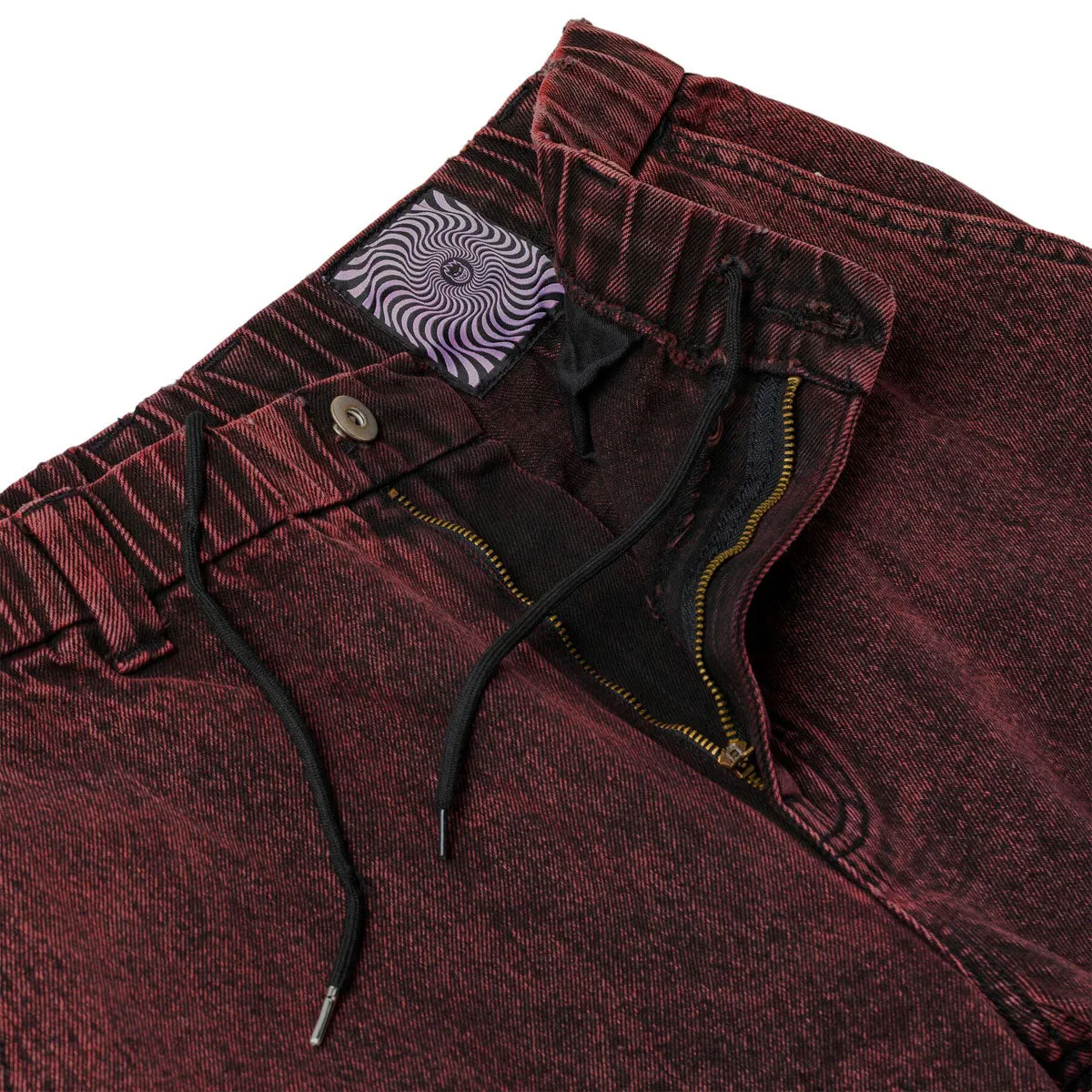 Quick Slip Chilly Day Ready Spitfire Eternal Denim Jeans - Red Overdye