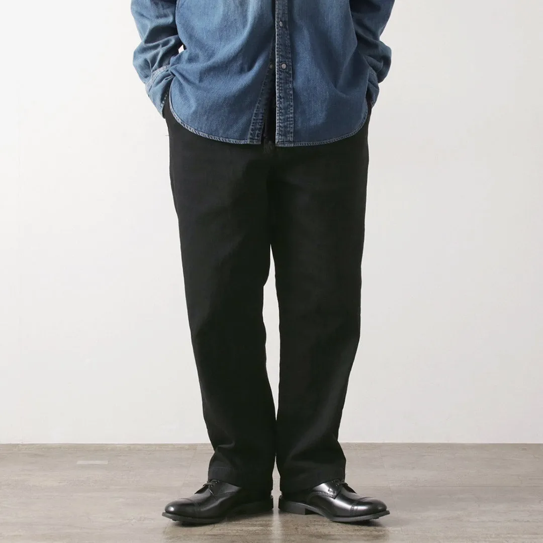 FOB FACTORY / F0508 Denim Track Pants Spring Mood Trendy All Around Fit