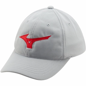 Fashion Piece Road Trip Mizuno Tour Adjustable Cap - Grey/Red