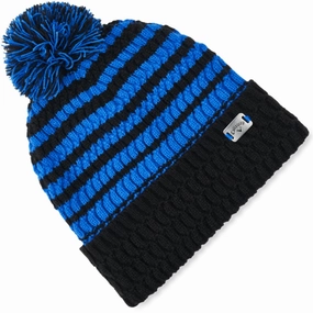 Callaway Winter Pom Pom Beanie Hat - Black/Royal Effortlessly Stylish