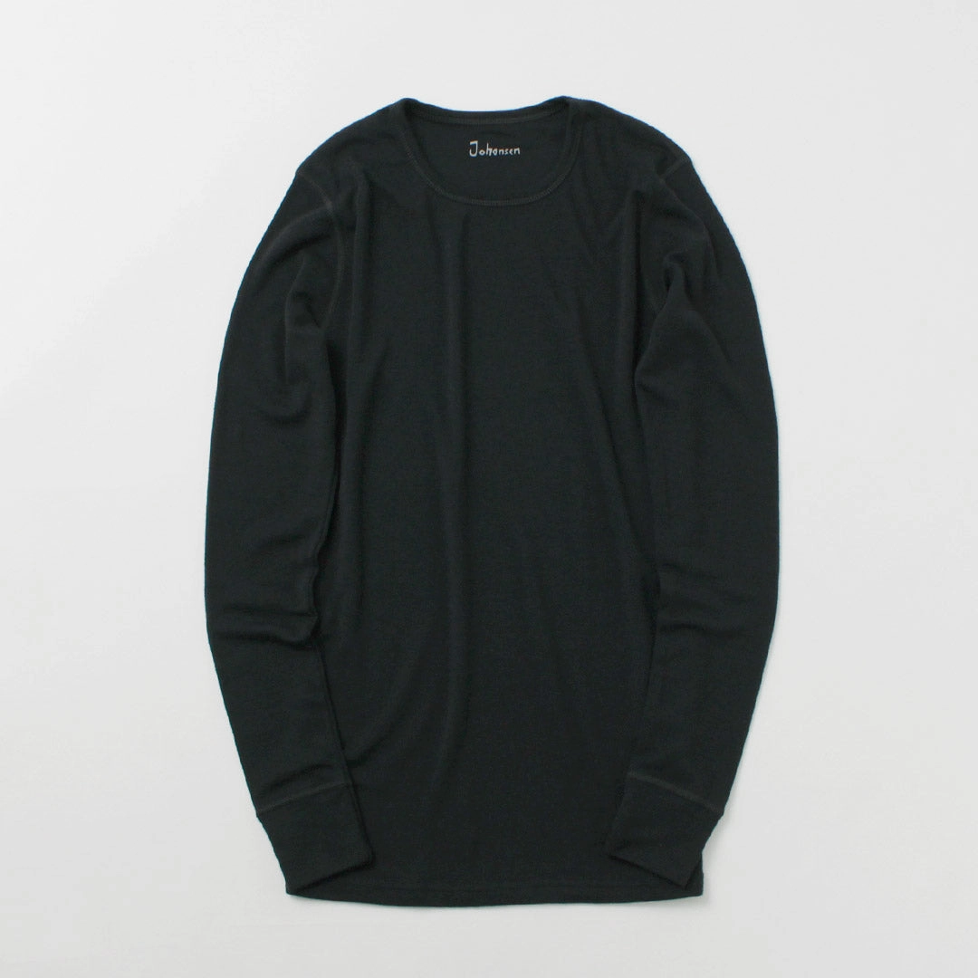 Essential Style Wear Retro JOHA / 100% Merino Wool Long Sleeve T-Shirt