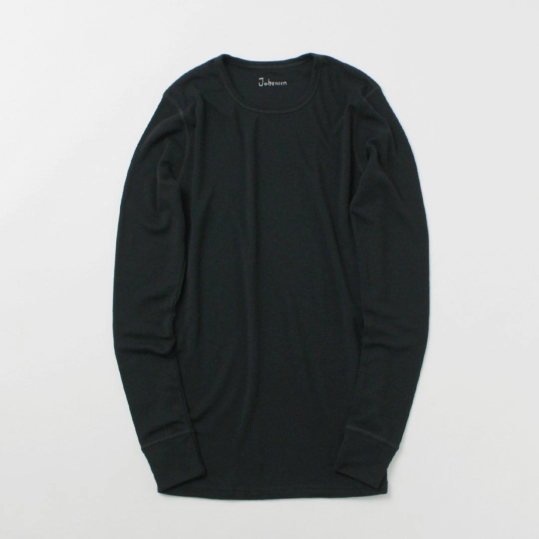 PreShrunkCotton Matte Look JOHA / 100% Merino Wool Long Sleeve T-Shirt