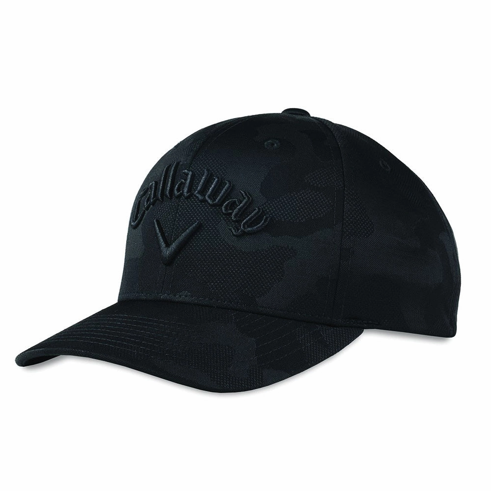 Callaway Camo Snapback Adjustable Cap - Black Press Conference Outfit Chic Style