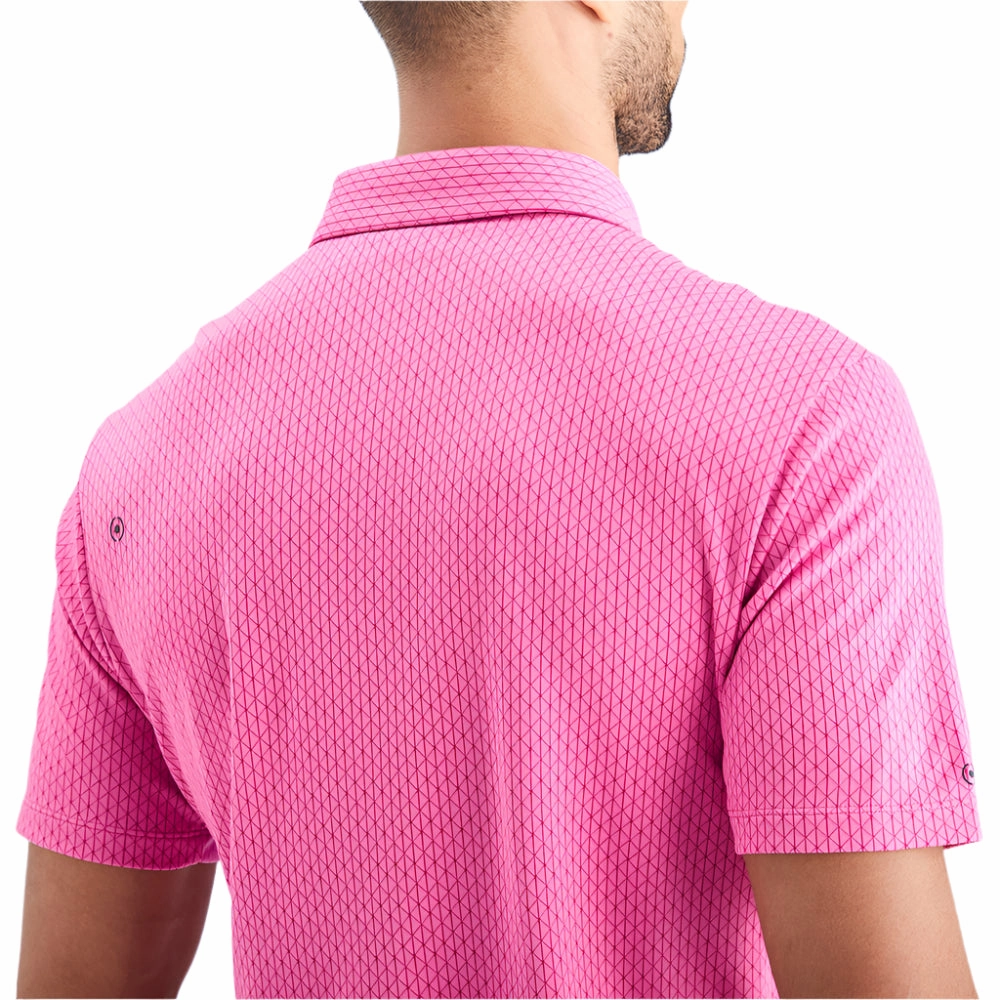 Versatile Design Fresh Trend Ping Hershel Polo Shirt - Ultra Pink Multi