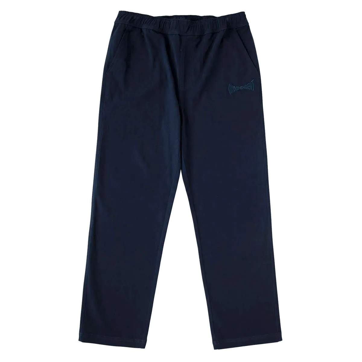 No Sagging Daywear Independent Span Elastic Waist Pants - Navy
