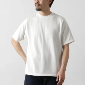 Casual Fashion MultipurposeUse YONETOMI NEW BASIC / Rigid Sea Island Cotton Horizontal Round Body Knit T-Shirt