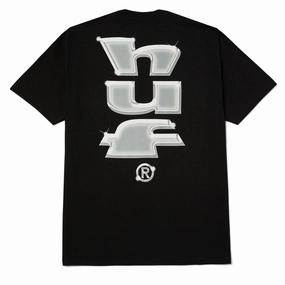 Comfort Apparel Simple Fashion HUF Megachrome T-Shirt - Black