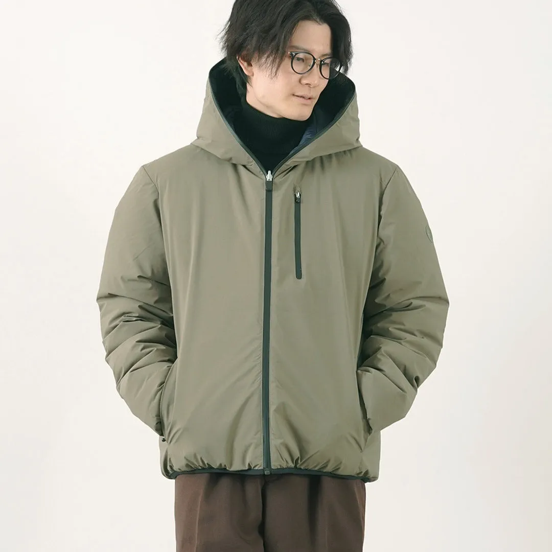 SAVE THE DUCK / Ezra Synthetic Down Reversible Hooded Jacket Soft Fleece Snap Closure System