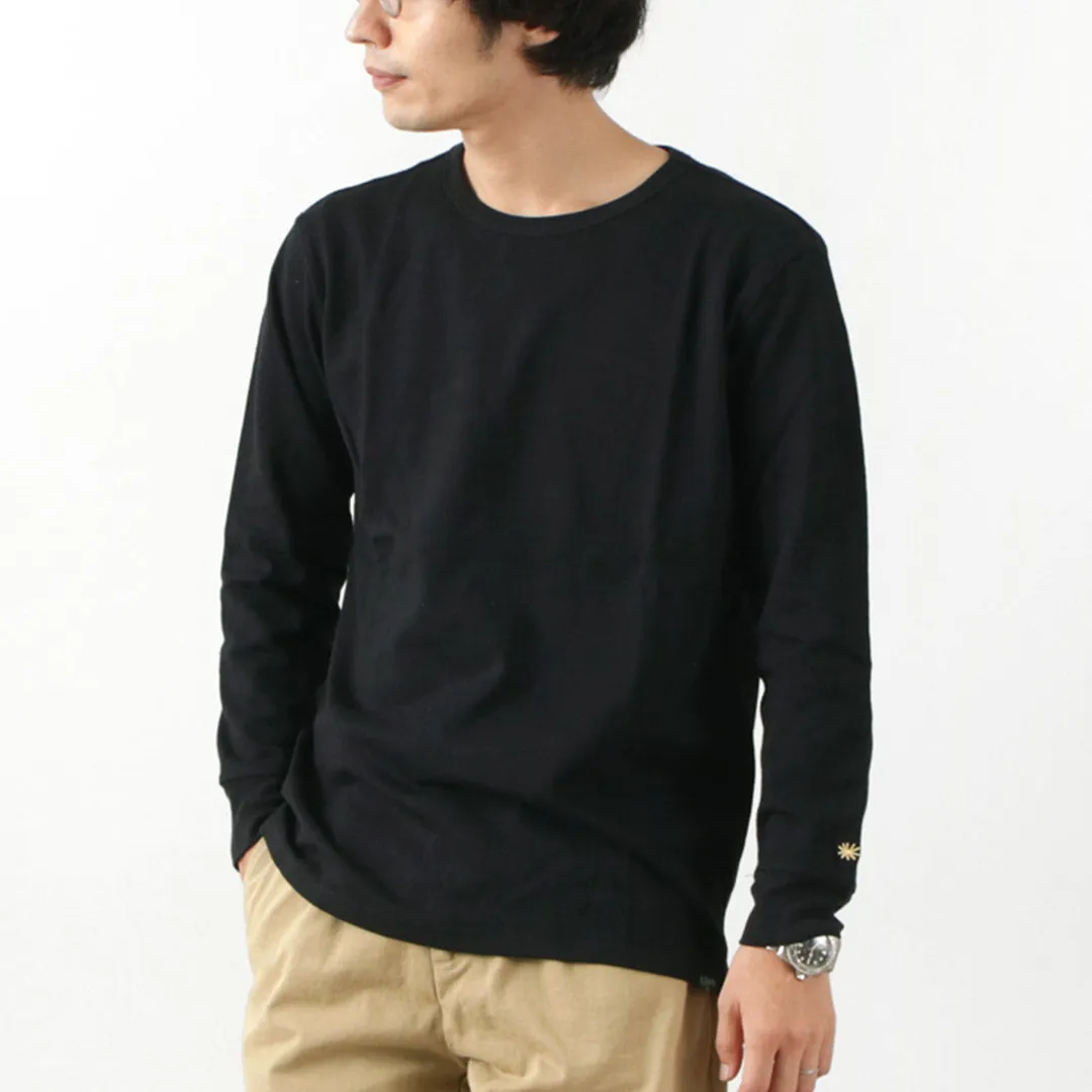 GOHEMP / Sun Blend Warmer Basic Long Sleeve T-Shirt Reinforced Shoulder Stitching Relaxed fit style