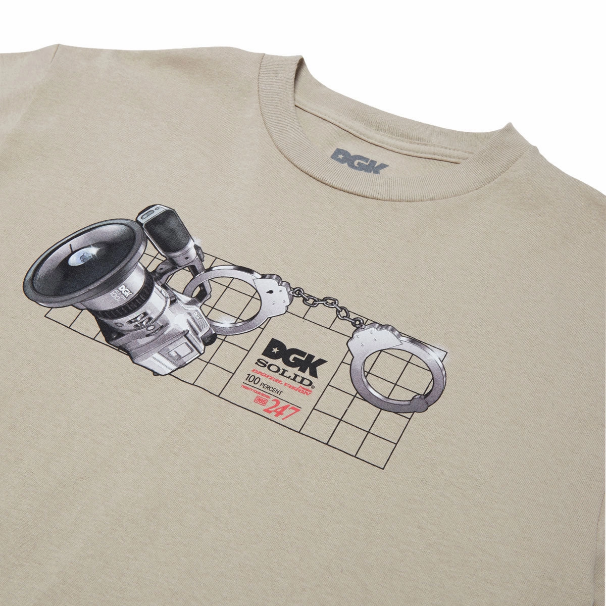 DGK Premium Vision T-Shirt - Sand WrinkleFreeFabric
