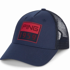 Color Pop Effortless Piece Ping 1959 Trucker Cap - Navy