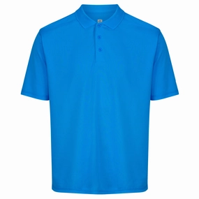 Island Green Essential Pique Polo Shirt - Marine Active Essentials Cool Layering