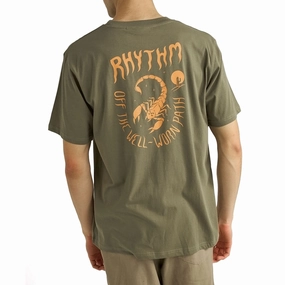 Edgy Quick Fit Rhythm Desert Locals T-Shirt - Military Olive