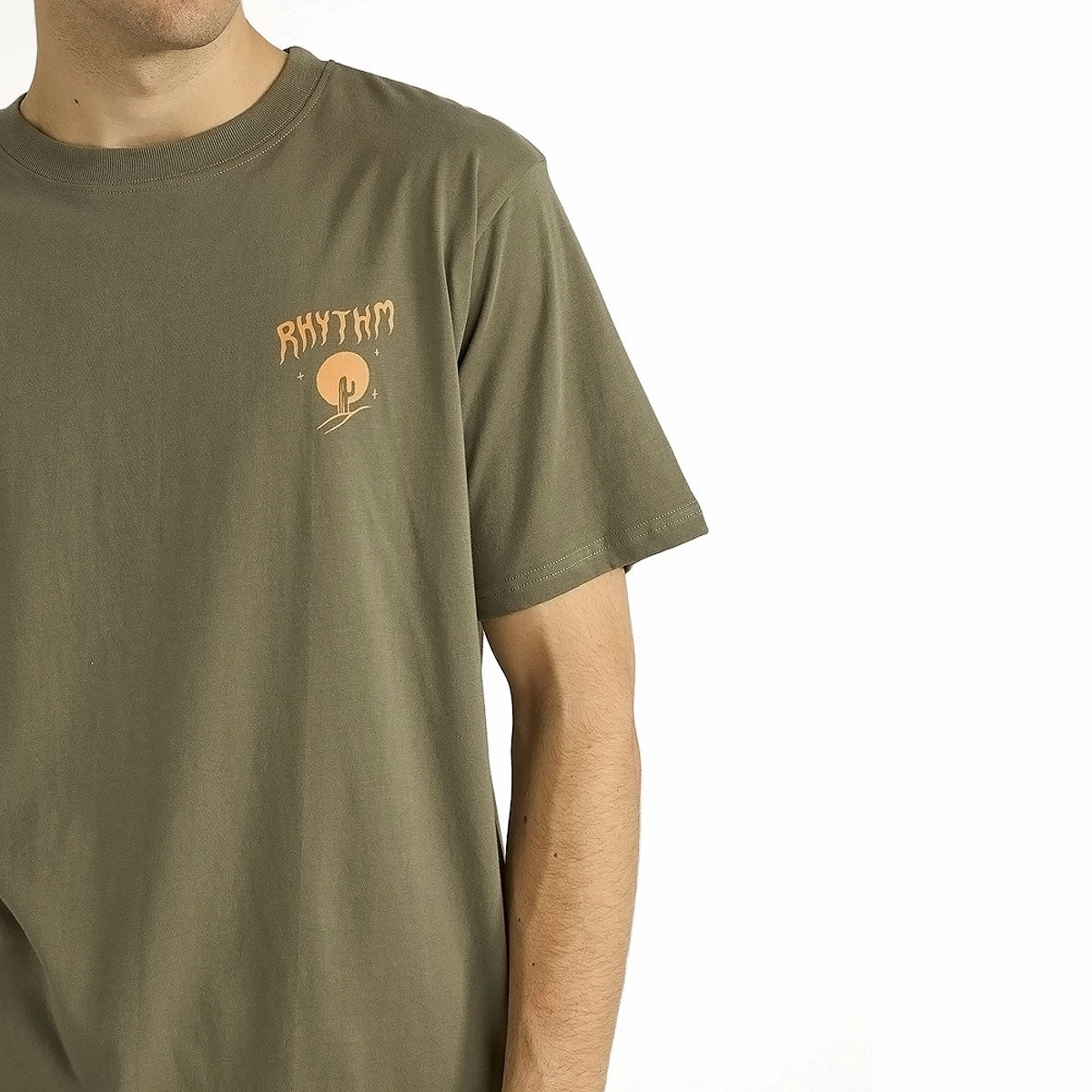 futuristic Rhythm Desert Locals T-Shirt - Military Olive
