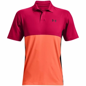 Daily Comfort Under Armour Performance Blocked Polo Shirt - Knock Out/Electric Tangerine