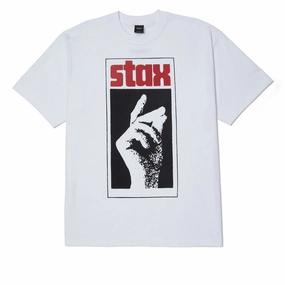 Sophisticated Casual HUF Stax Snap T-Shirt - White