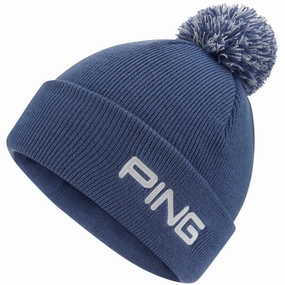 Ping Cresting Knit Beanie Hat - Blue Indigo All Use