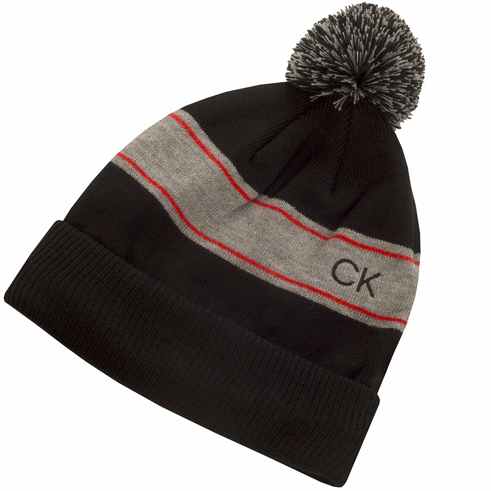 Calvin Klein Stripe Beanie - Black Easy Layer family event