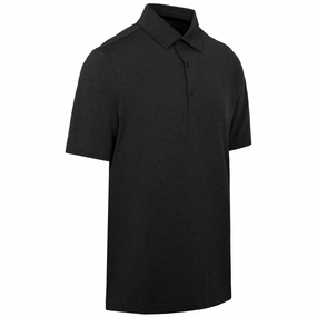 Fun and Playful Casual Comfort Fit ProQuip Pro Tech Melange Polo Shirt - Black