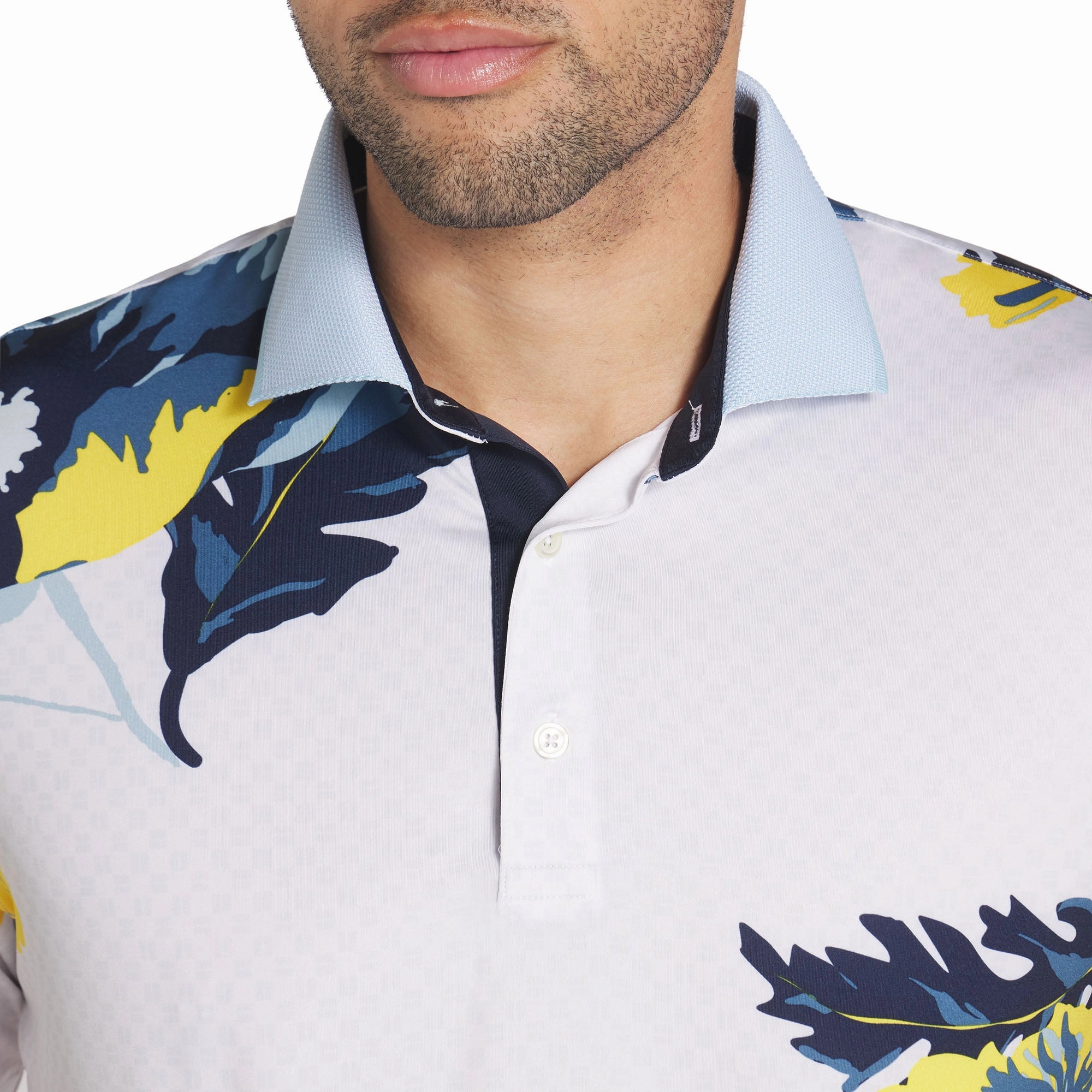 funky Puma MATTR Terrance Polo Shirt - Silver Sky