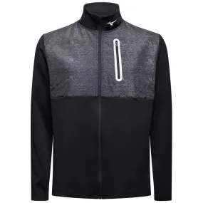 Mizuno Melange Reflect Jacket - Black Magnetic Closure Quilted Insulation