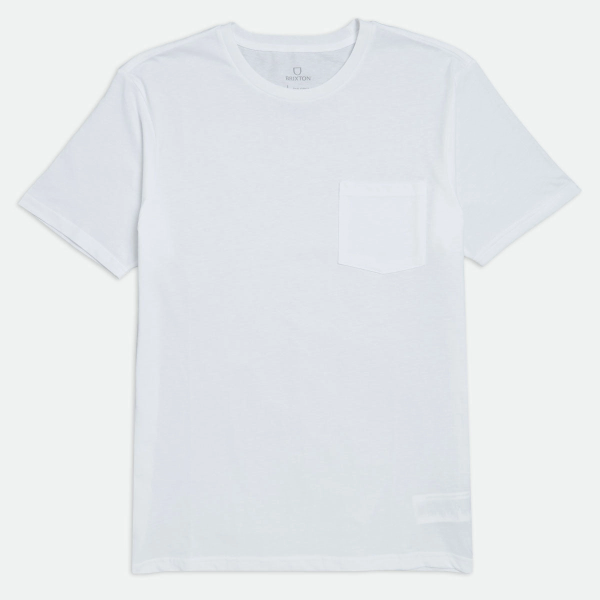 Brixton Premium Cotton Pocket T-Shirt - White Casual Touch Timeless casual wear