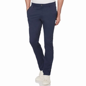 Adjustable Fit SeamlessConstruction Original Penguin Herringbone Trousers - Black Iris