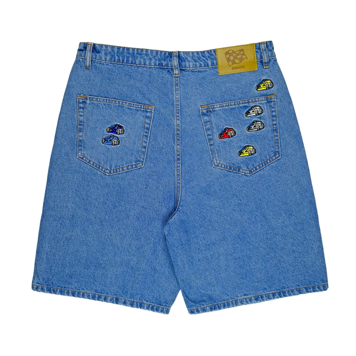 TailoredSilhouette Snack Pole Position Jean Shorts - Skyline Blue
