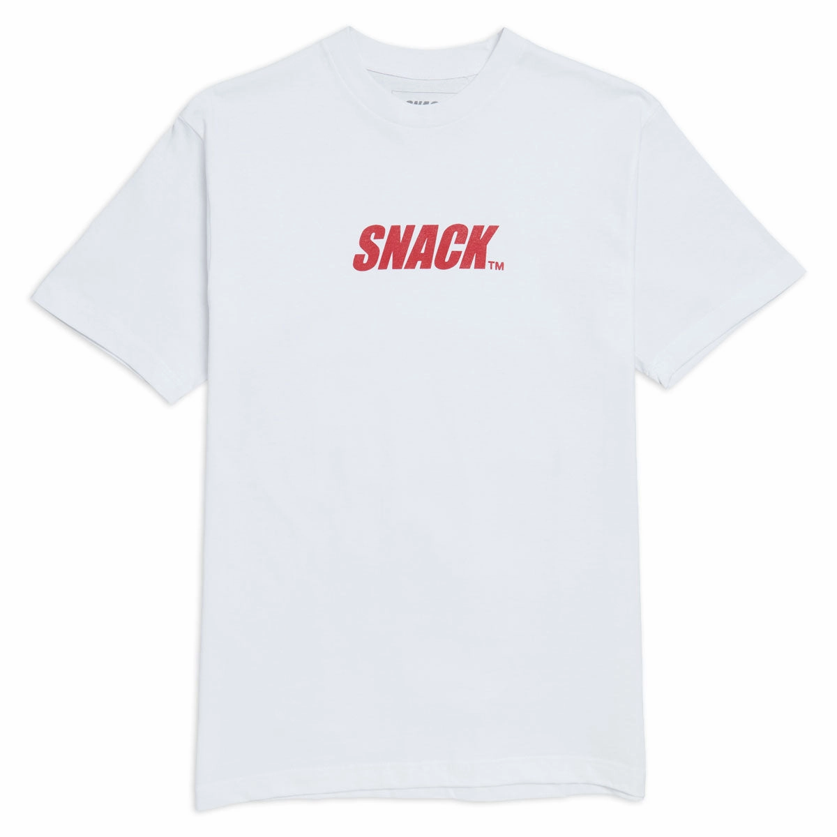 Seasonal Casual Chilly Style Snack Caps Lock T-Shirt - White