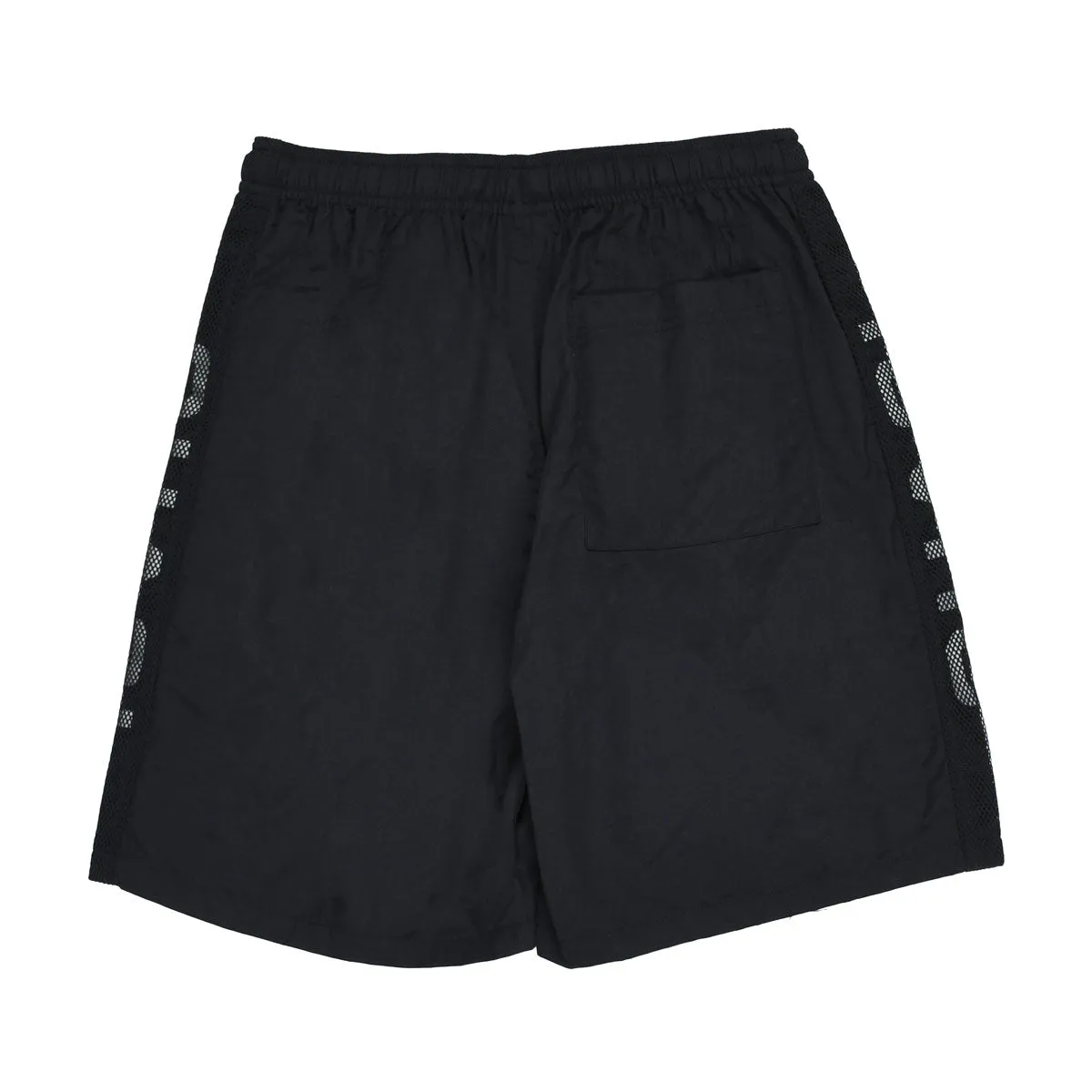 Simple Style UV Protection Fabric Quasi Mirror Shorts - Black