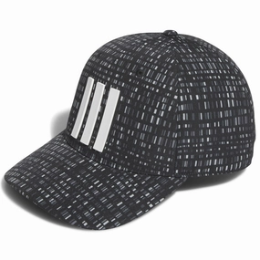 adidas Tour 3 Stripes Print Cap - Black Chic Detail Classic Shape
