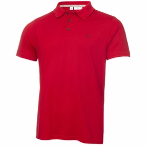 Calvin Klein Planet Polo Shirt - Red Stylish Layering