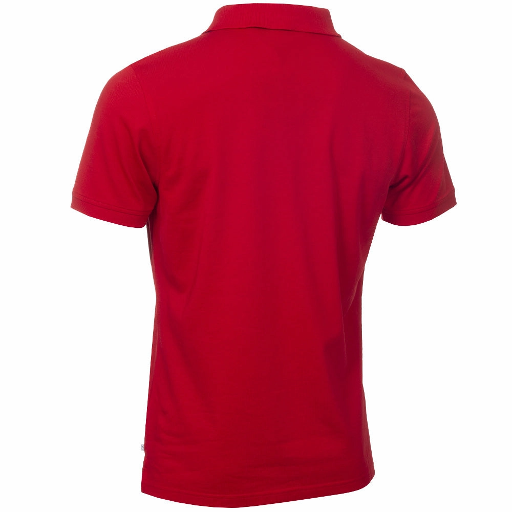 Tagless Neckline GarmentDyedTexture Calvin Klein Planet Polo Shirt - Red