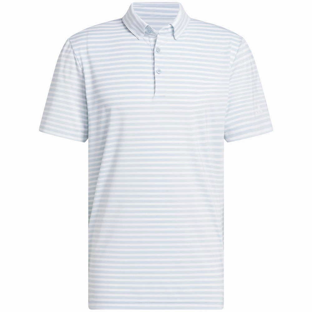 adidas Ultimate365 Stripe Polo Shirt - Wonder Blue/White Soft touch finish Daily Comfort