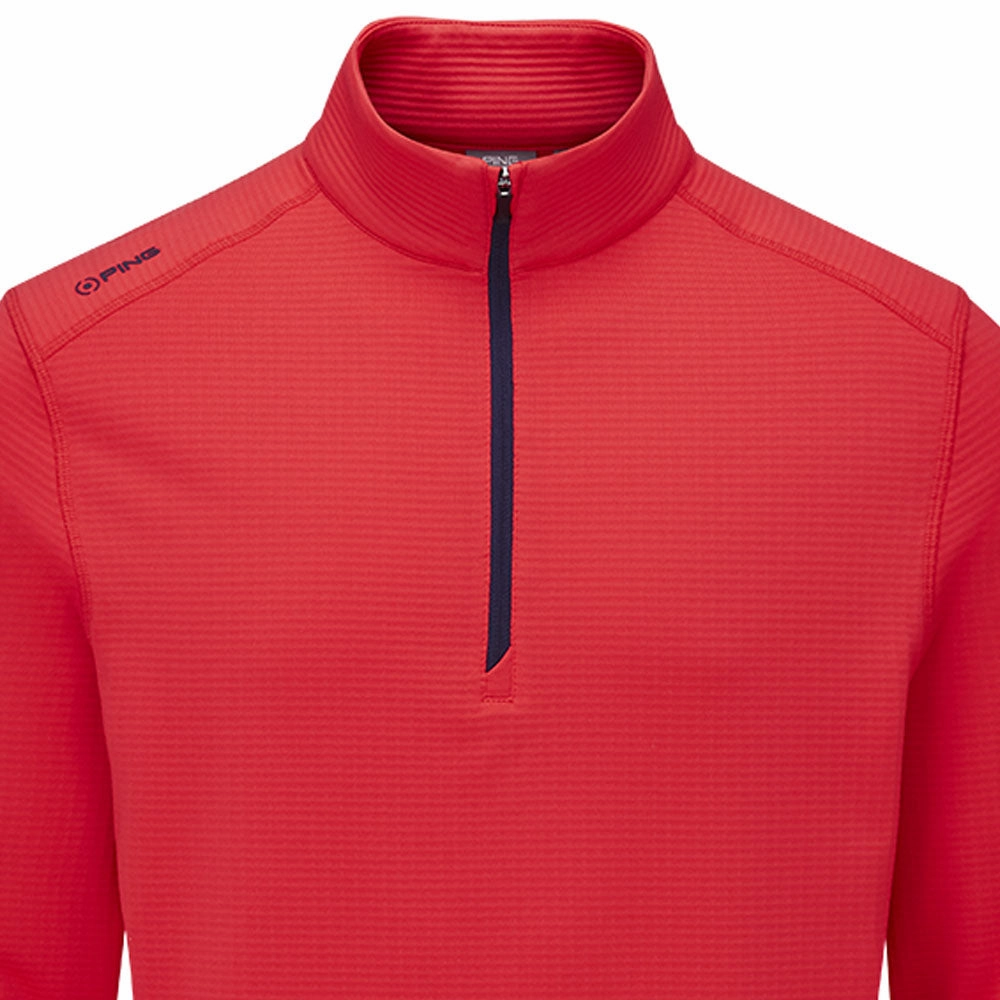 Trendy Outfit Ping Edwin 1/2 Zip Pullover - Poppy