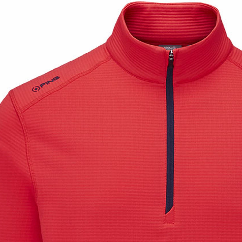 Ping Edwin 1/2 Zip Pullover - Poppy Fashionable Hoodie