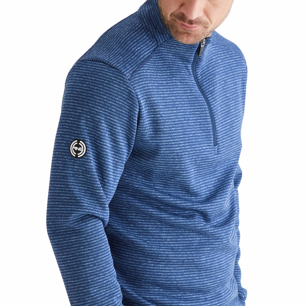 Camping Comfort Ping Bryon 1/2 Zip Mid Layer  - Navy Multi