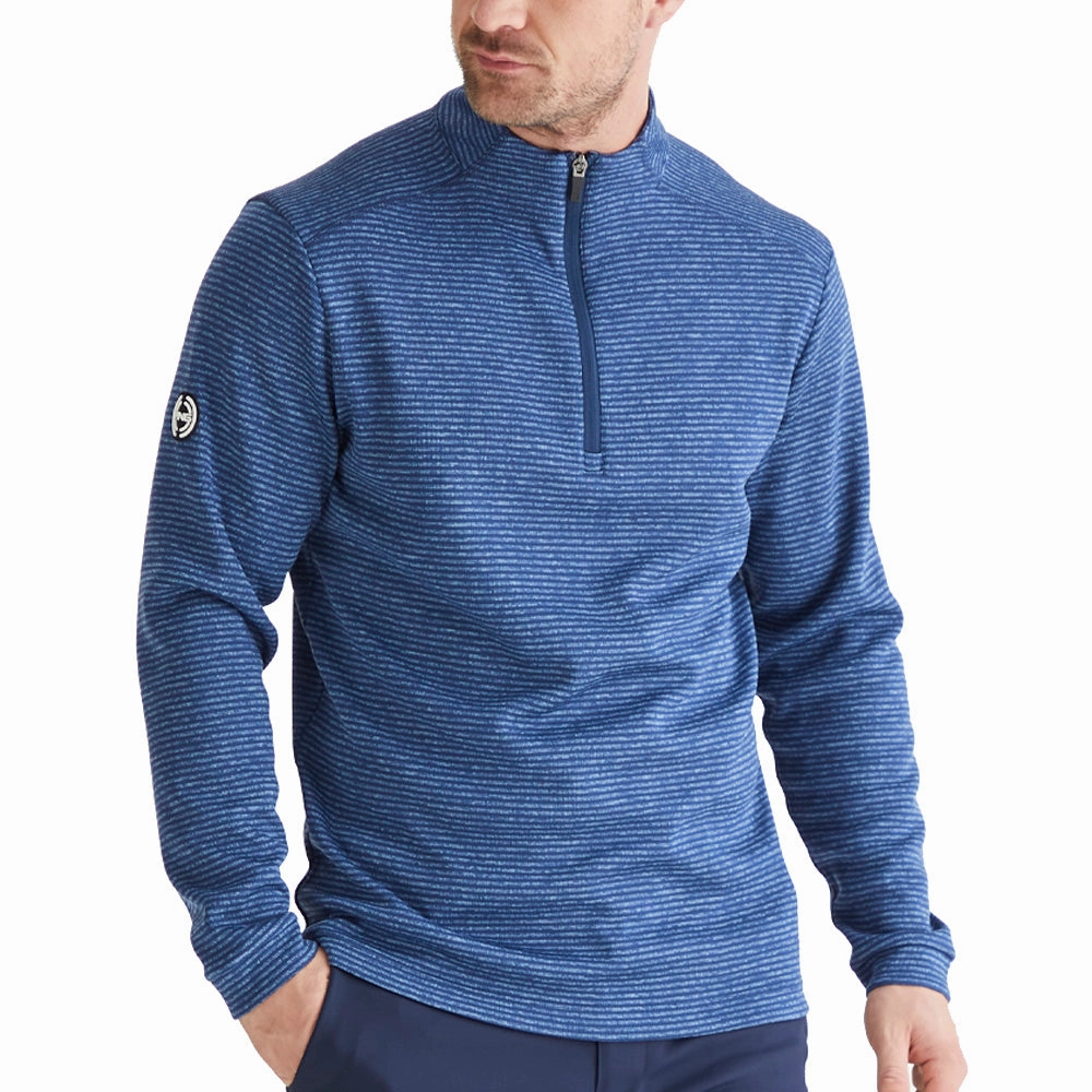 Ping Bryon 1/2 Zip Mid Layer  - Navy Multi Comfortable Layer