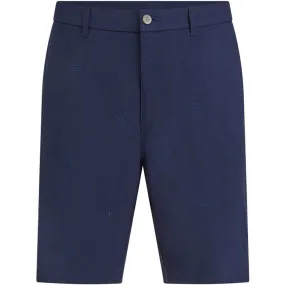 Anti Static Treatment low - rise Original Penguin All-Over Pete Embroidered Shorts - Black Iris