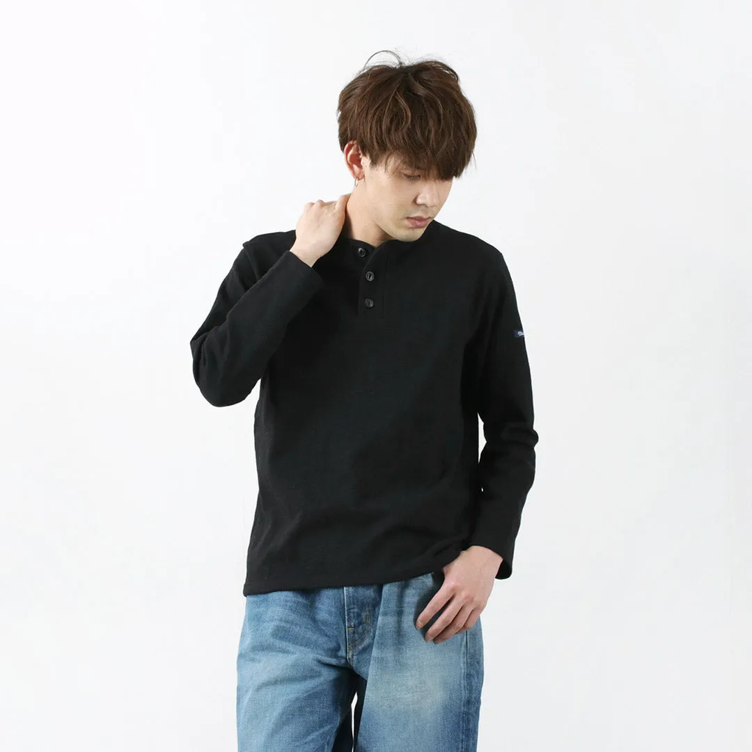 TIEASY / HDCS Henry neck long sleeve T-shirt Outdoor Leisure Durable Material