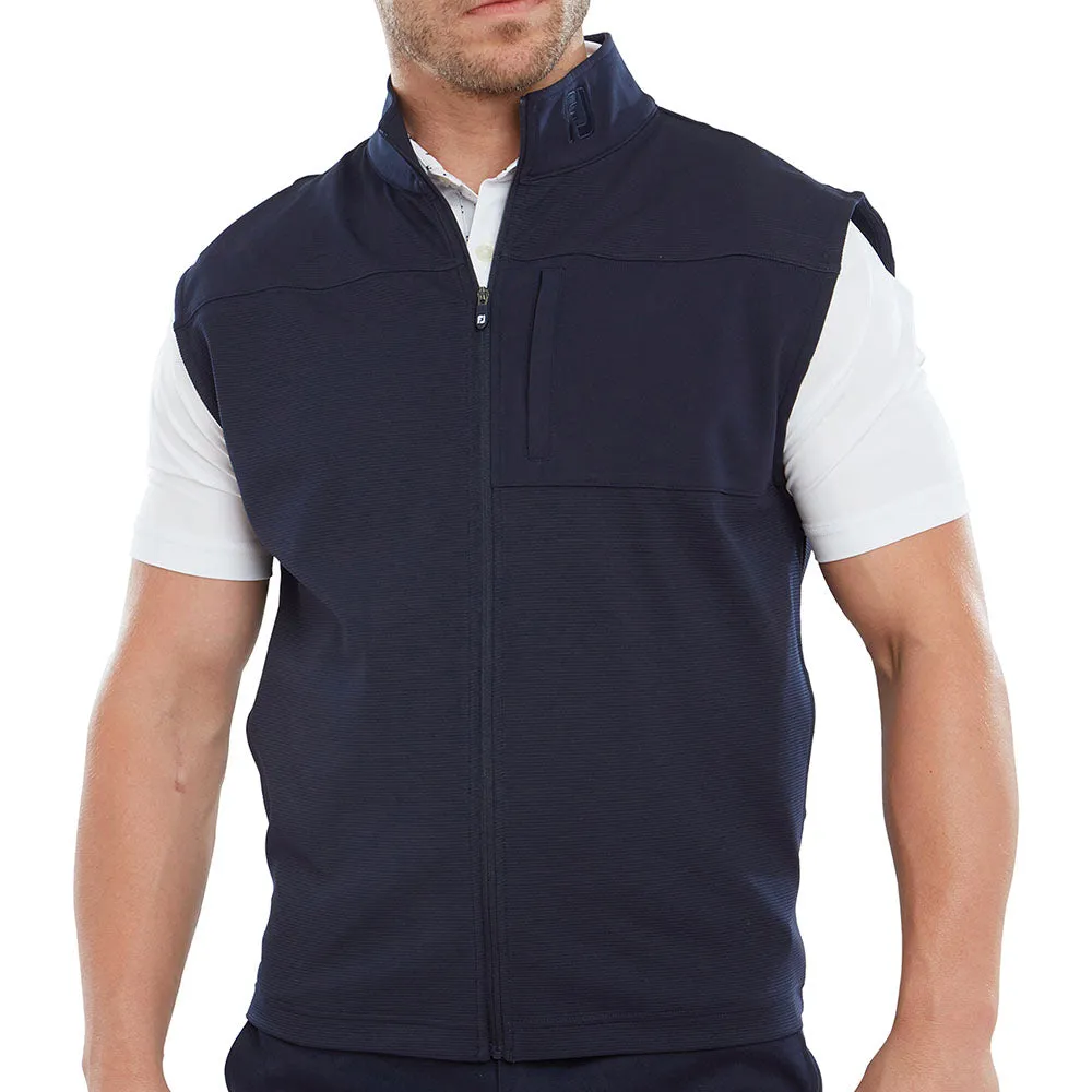 FootJoy Ottoman Knit Vest - Navy Loose Fit