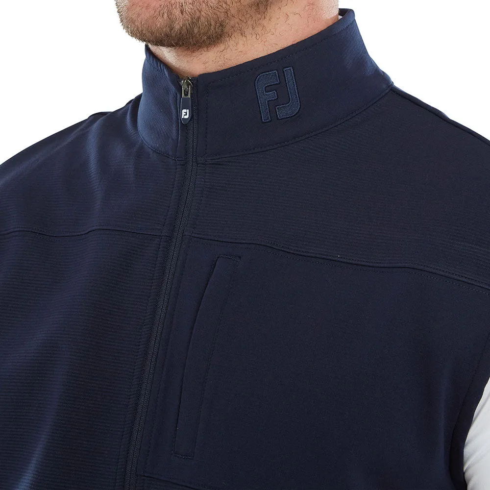 FootJoy Ottoman Knit Vest - Navy Low Weight Build Odor Resistant Material