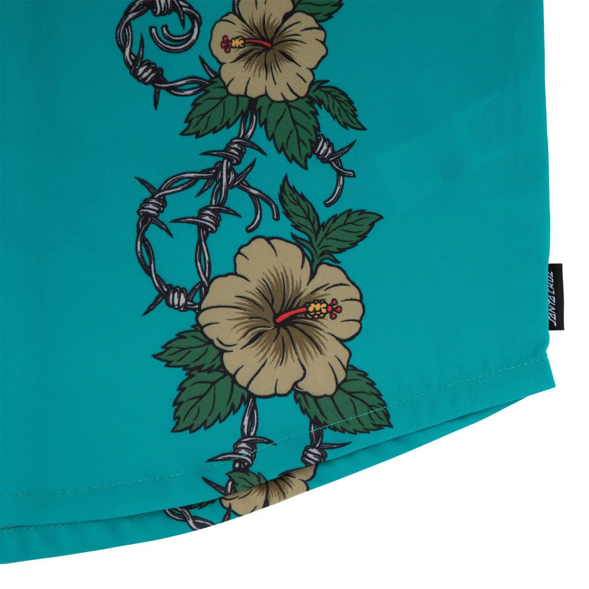 Santa Cruz Screaming Cabana Party Shirt - Tropic Teal Everyday Essential Unisex style