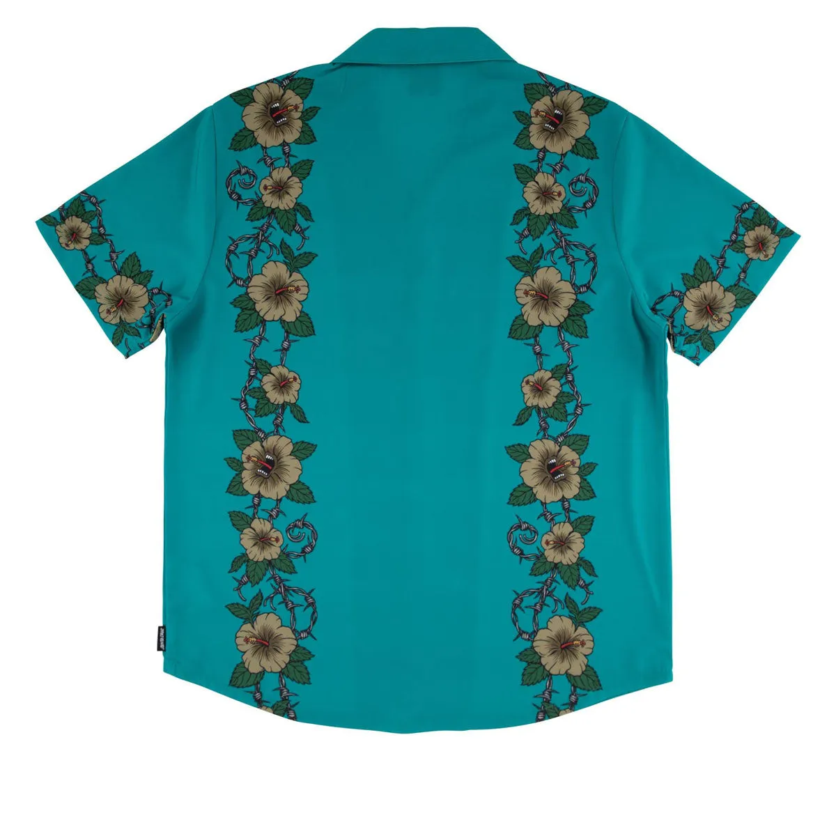 Santa Cruz Screaming Cabana Party Shirt - Tropic Teal Bold Prints Teen Fashion